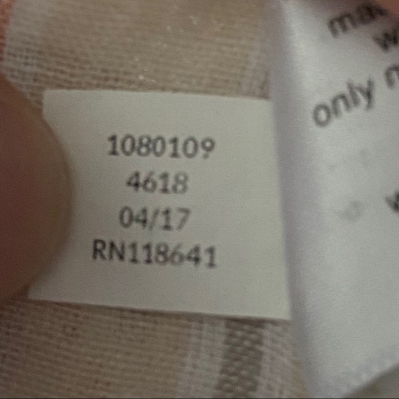 Lane Bryant linen blend button up blouse top 14-16 - Picture 7 of 7